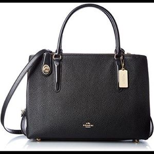 Coach Leather Brooklyn 34 Carryall